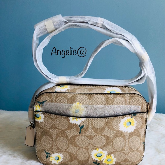 Coach Mini Camera Bag Signature Canvas Daisy Print - Picture 5 of 9